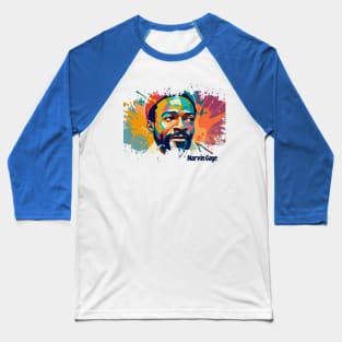 Marvin Gaye Beautiful Art Baseball T-Shirt